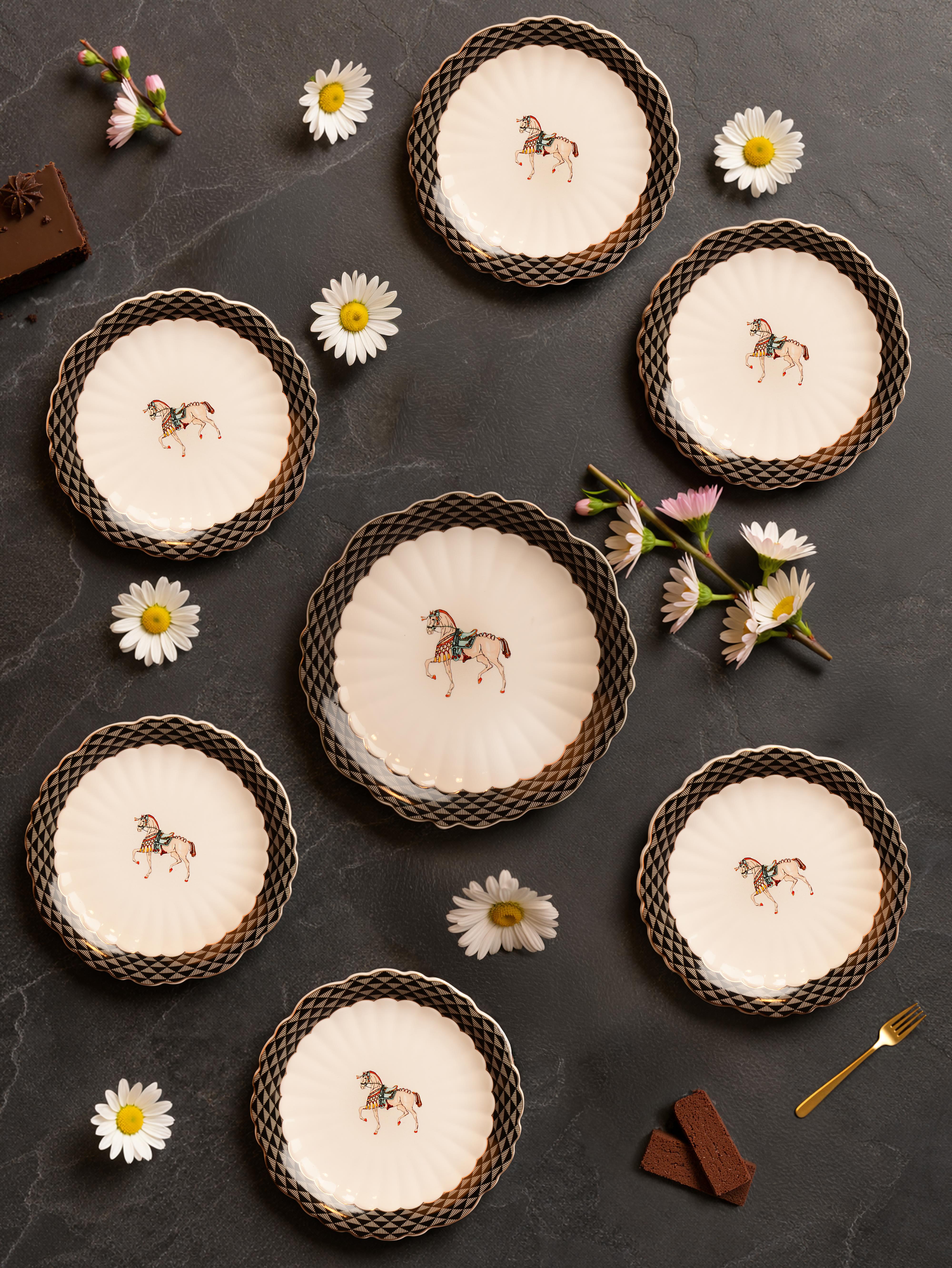 ROYAL CHARME-BRANCO 7'Lİ PASTA SERVİS