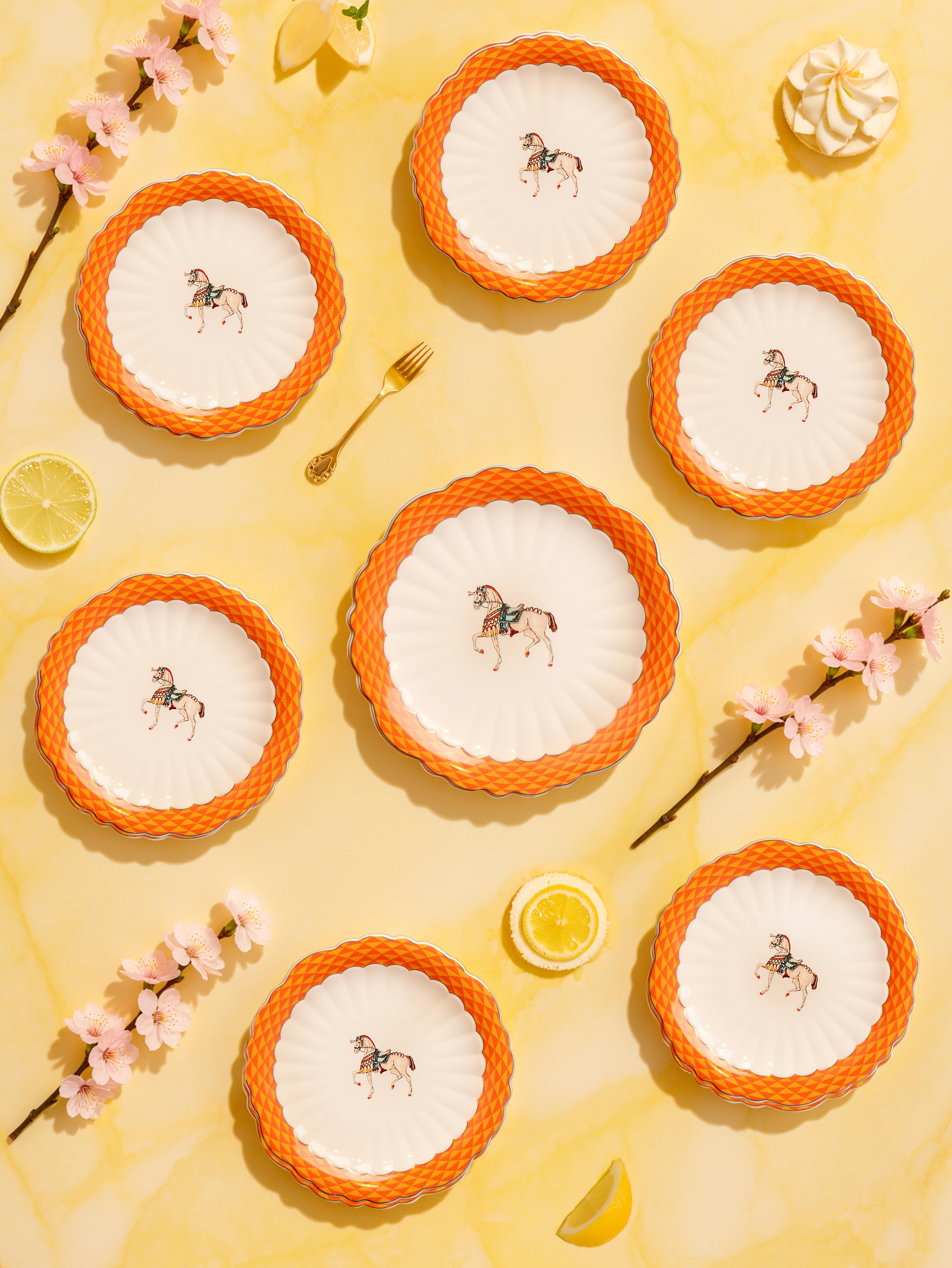 ROYAL CHARME-BRANCO 7'Lİ PASTA SERVİS