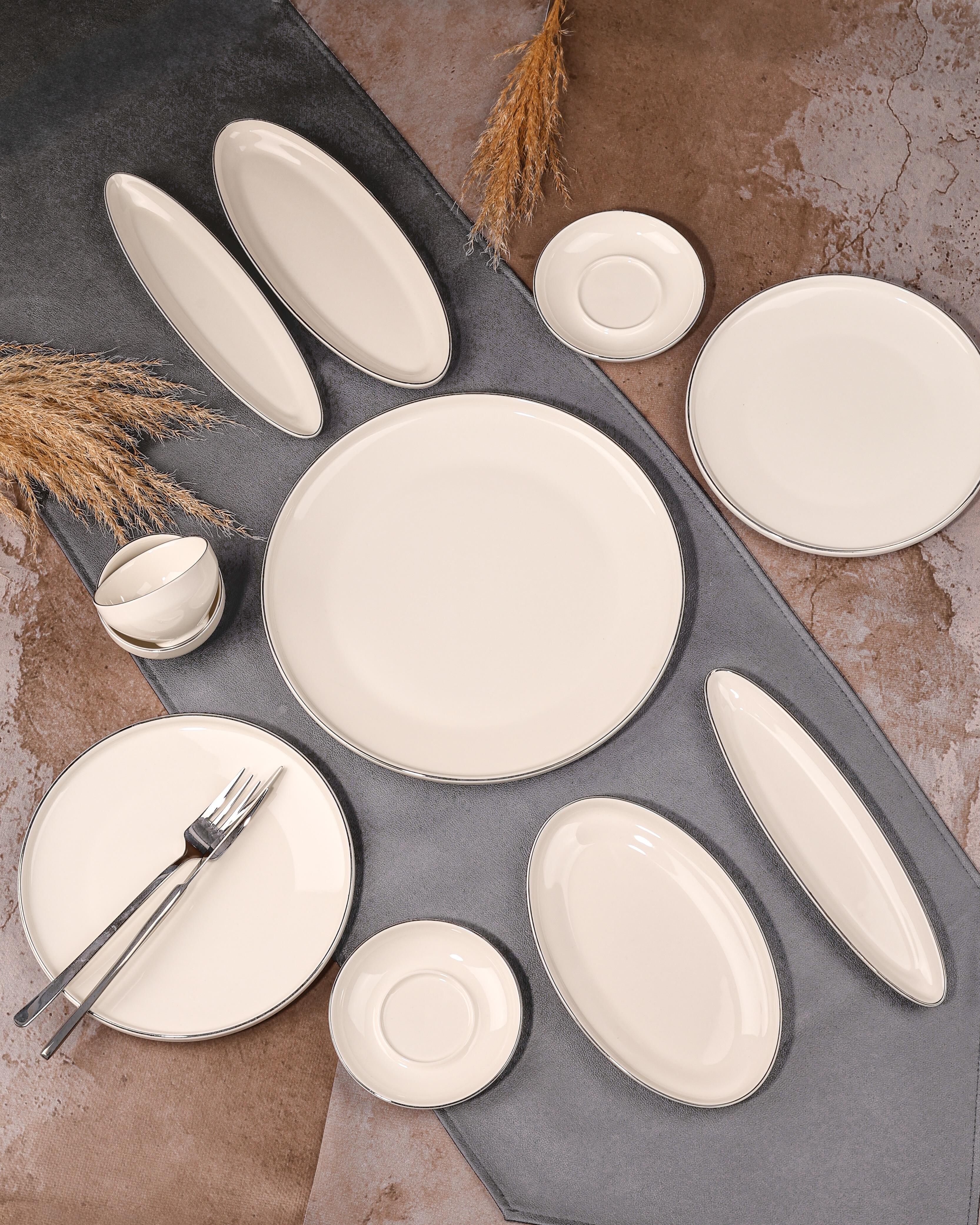 ROYAL CHARME-CLODİA SİLVER 25 PARÇA KAHVALTI TAKIMI