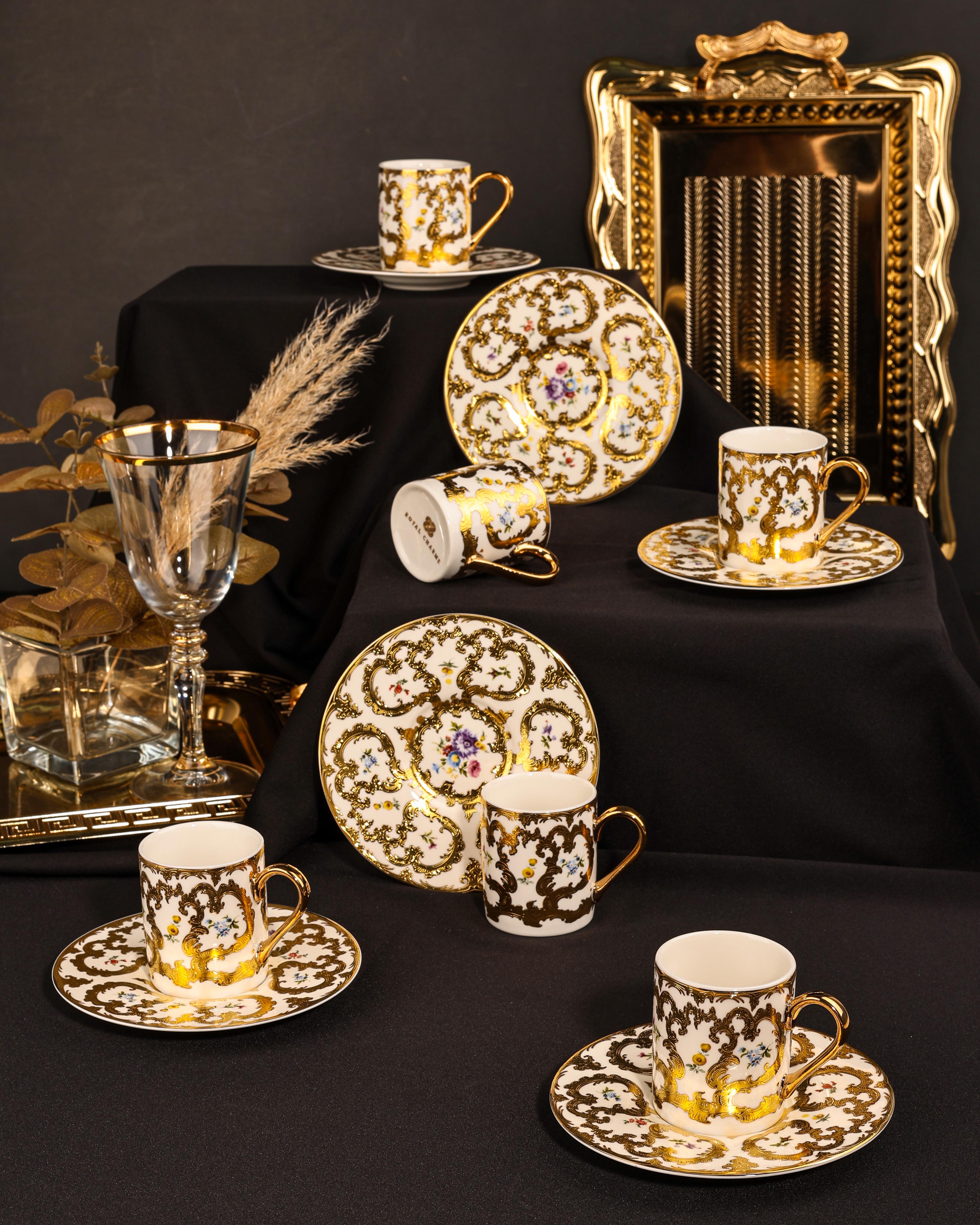 ROYAL CHARME-FIORELLA 24 K.ALTIN KAHVE FİNCANI