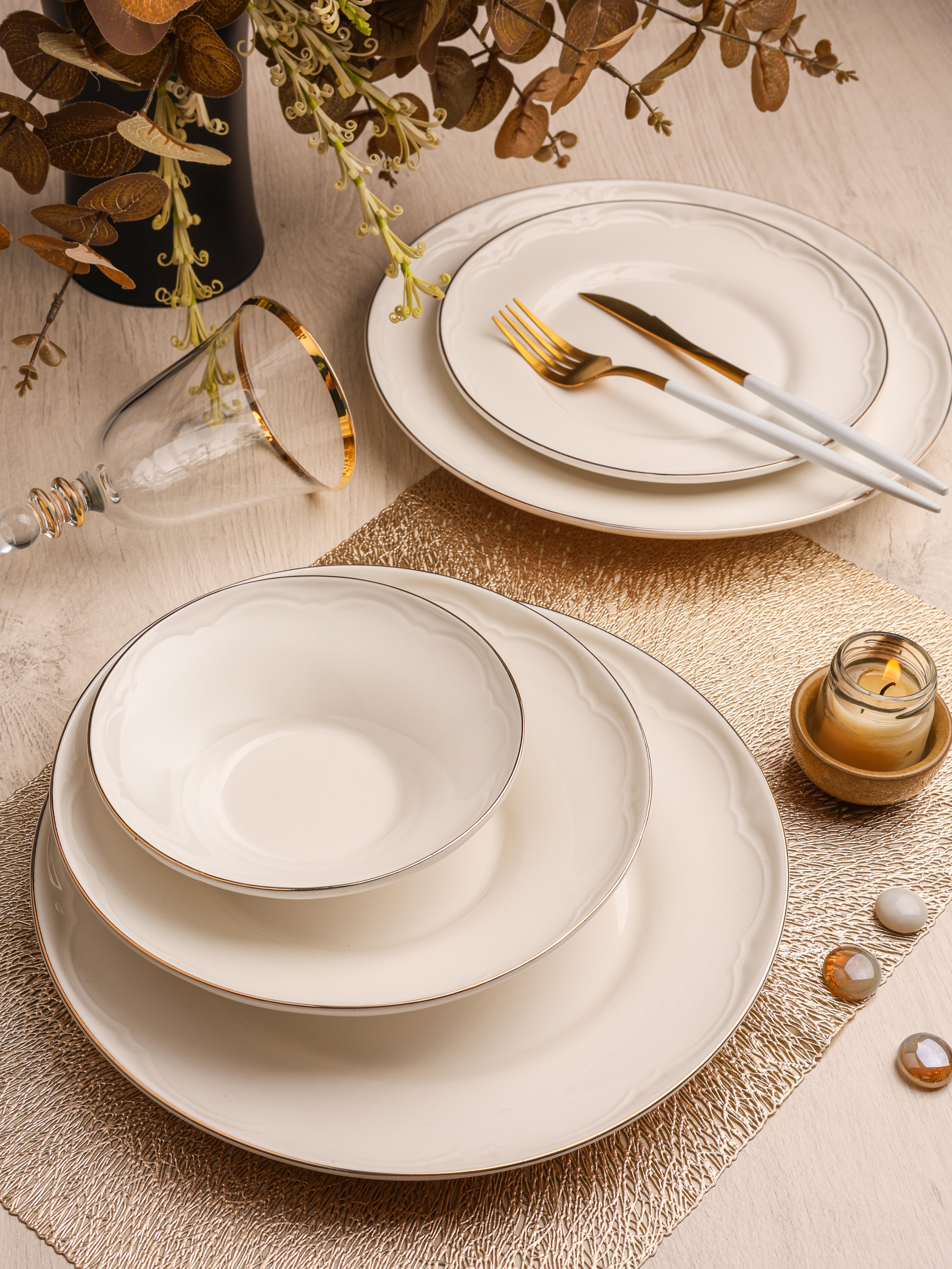 ROYAL CHARME-LİNA GOLD 24 PARÇA YEMEK TAKIMI