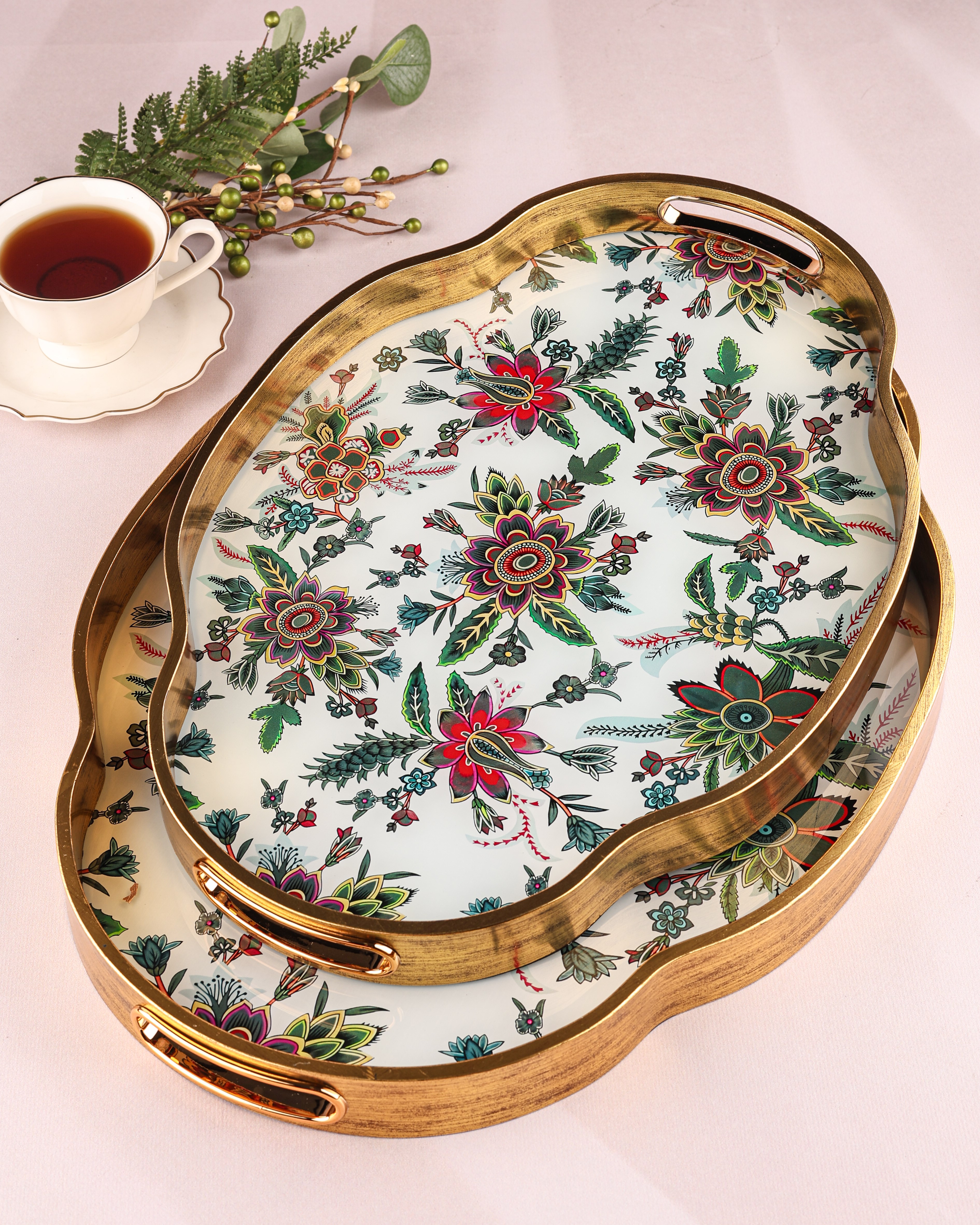ROYAL CHARME-LOREN 2'Lİ DEKORATİF TEPSİ