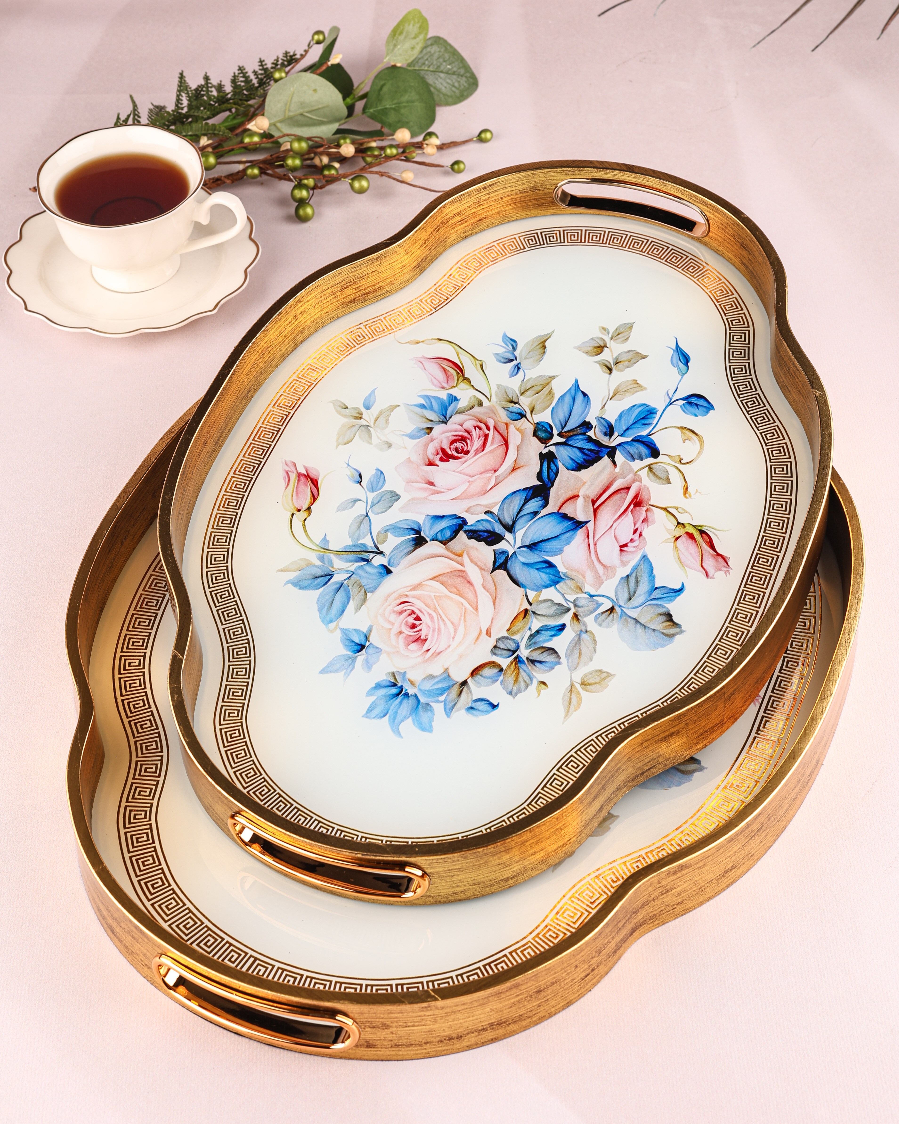 ROYAL CHARME-LOREN 2'Lİ DEKORATİF TEPSİ