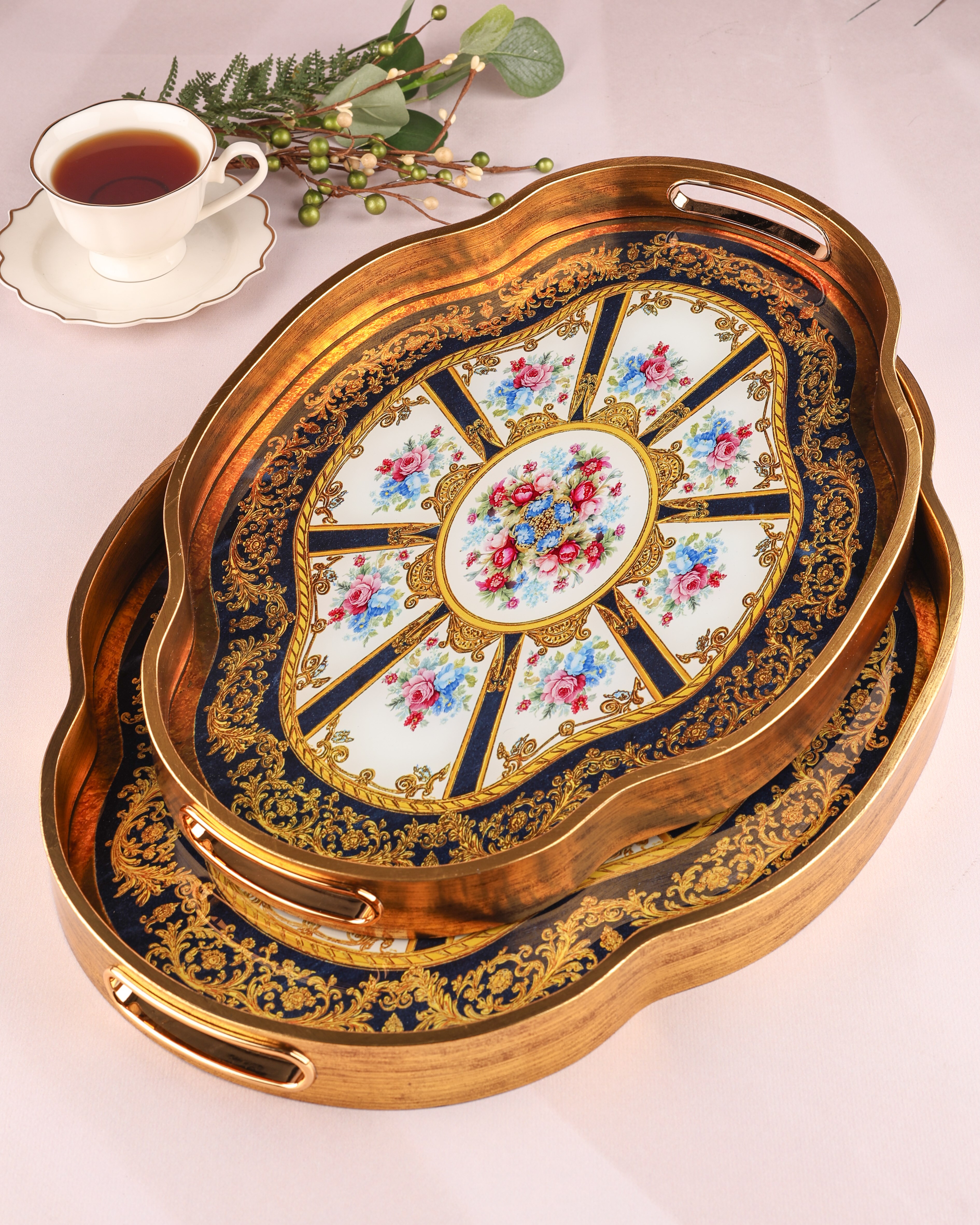 ROYAL CHARME-LOREN 2'Lİ DEKORATİF TEPSİ