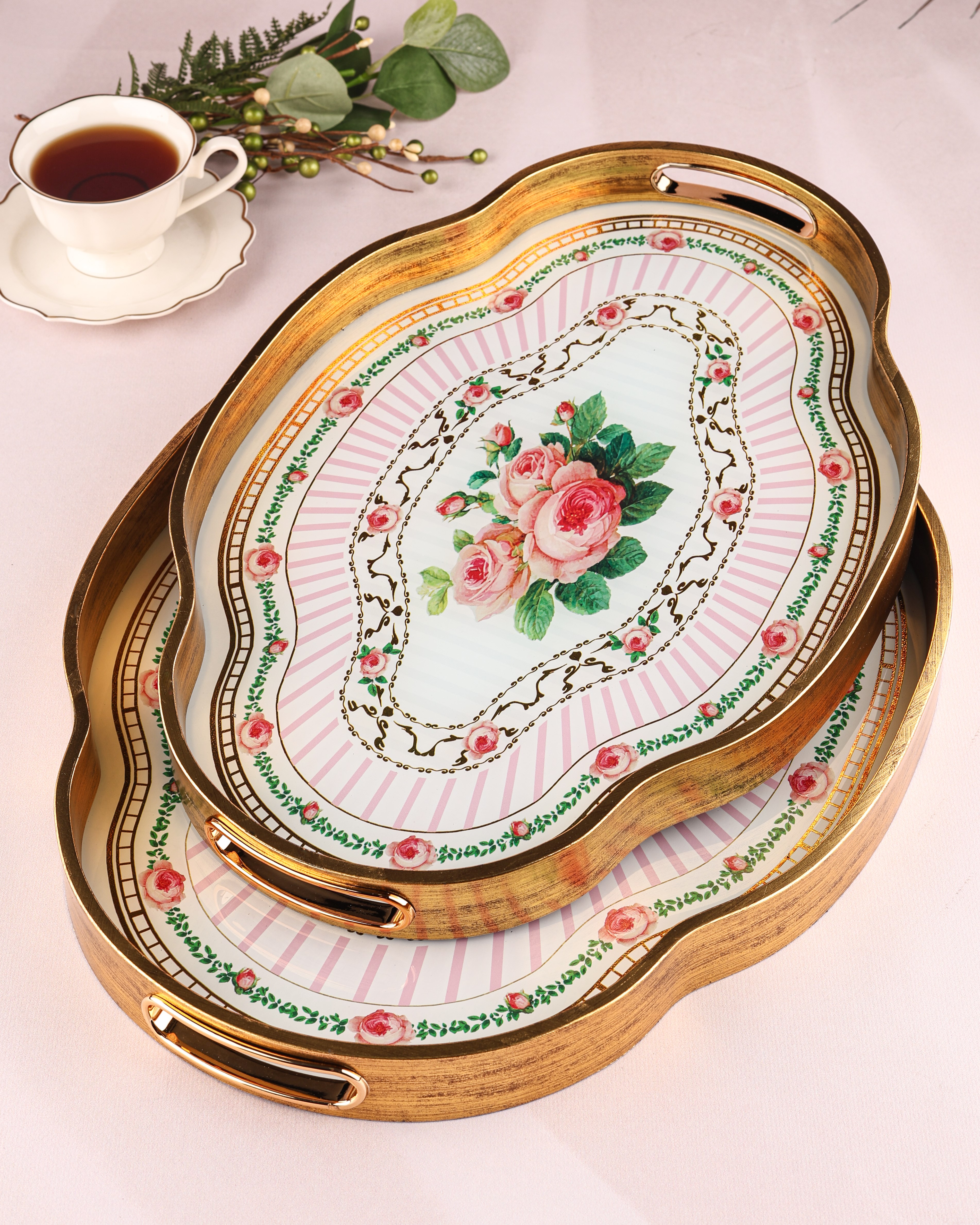 ROYAL CHARME-LOREN 2'Lİ DEKORATİF TEPSİ