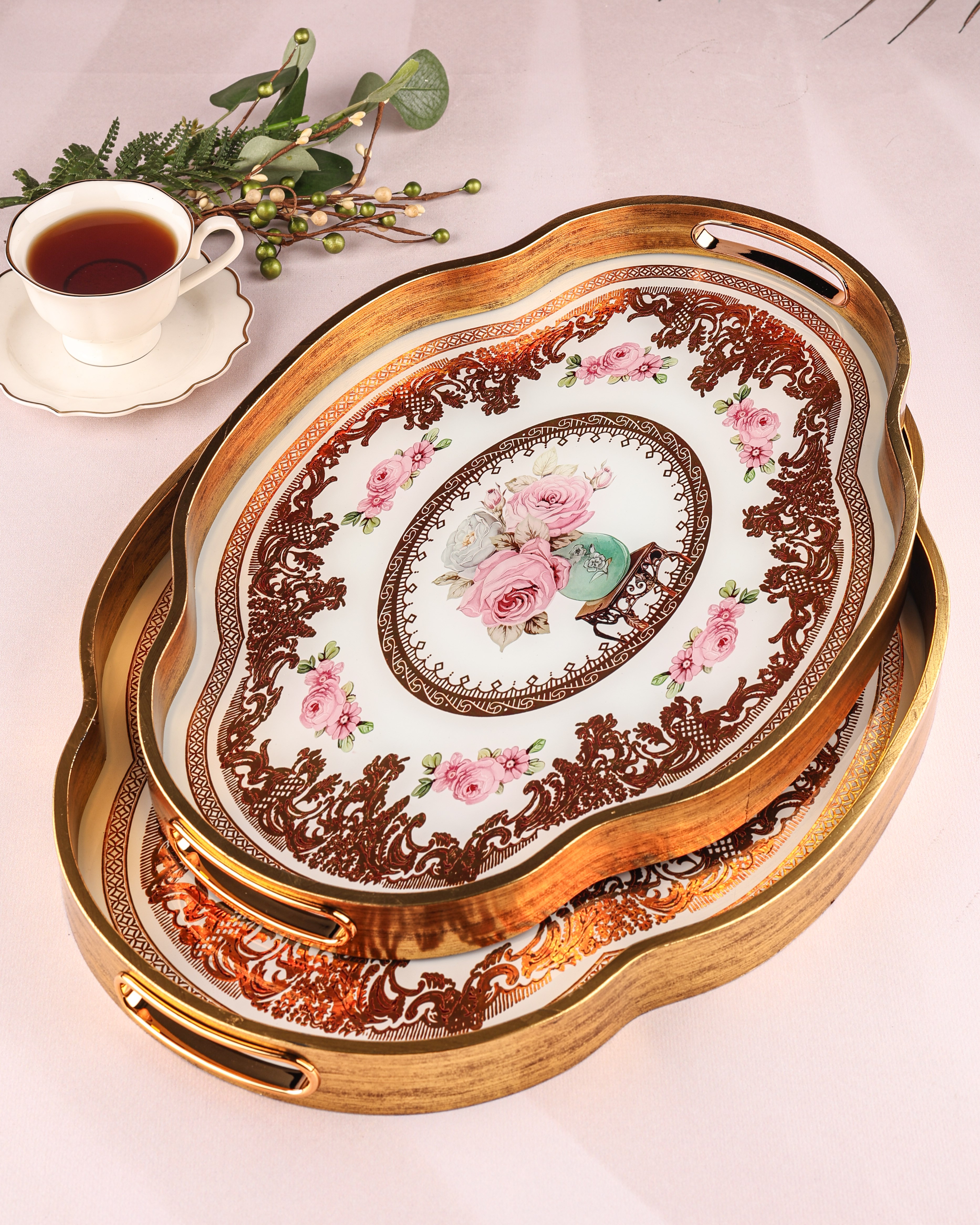 ROYAL CHARME-LOREN 2'Lİ DEKORATİF TEPSİ