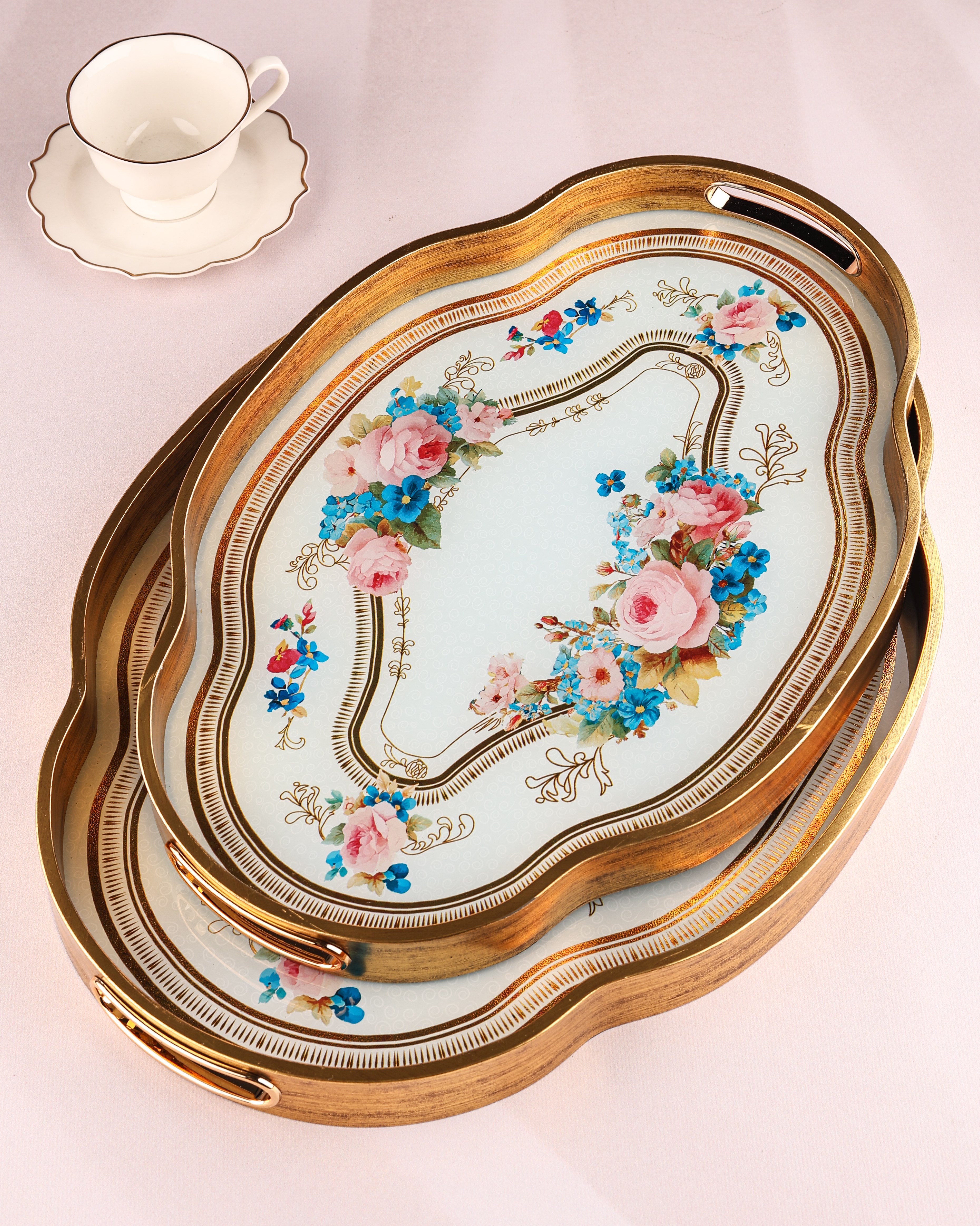 ROYAL CHARME-LOREN 2'Lİ DEKORATİF TEPSİ
