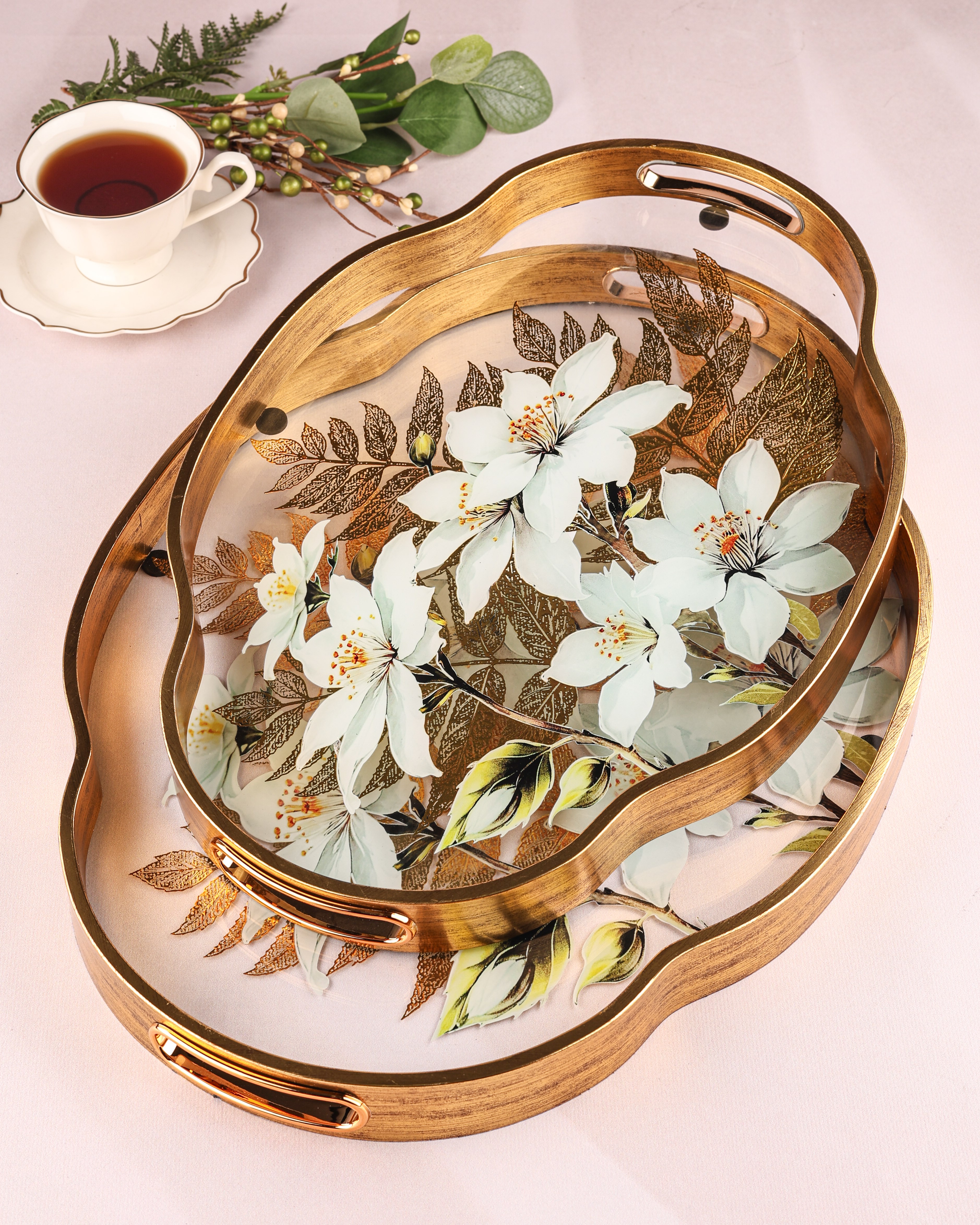 ROYAL CHARME-LOREN 2'Lİ DEKORATİF TEPSİ