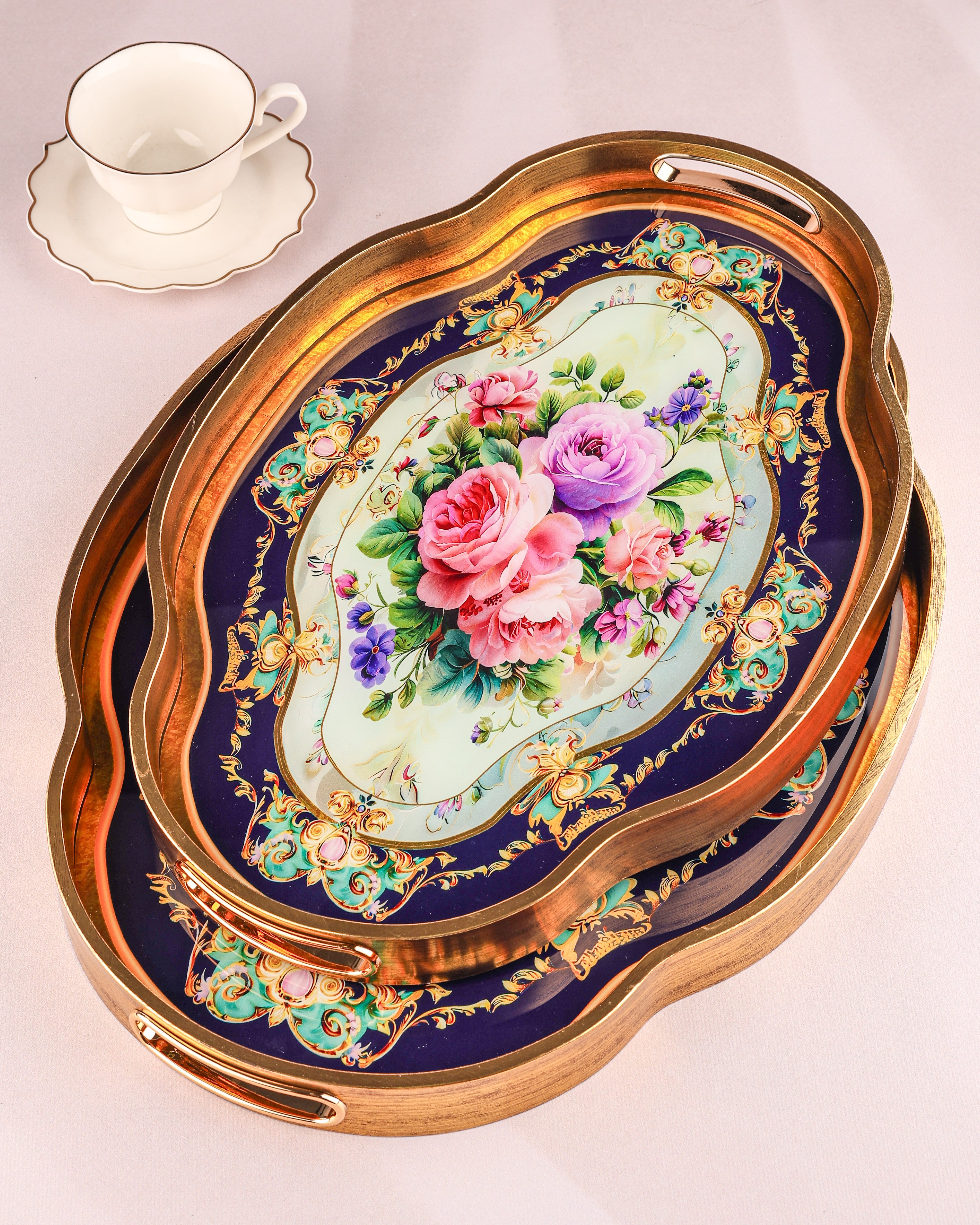 ROYAL CHARME-LOREN 2'Lİ DEKORATİF TEPSİ