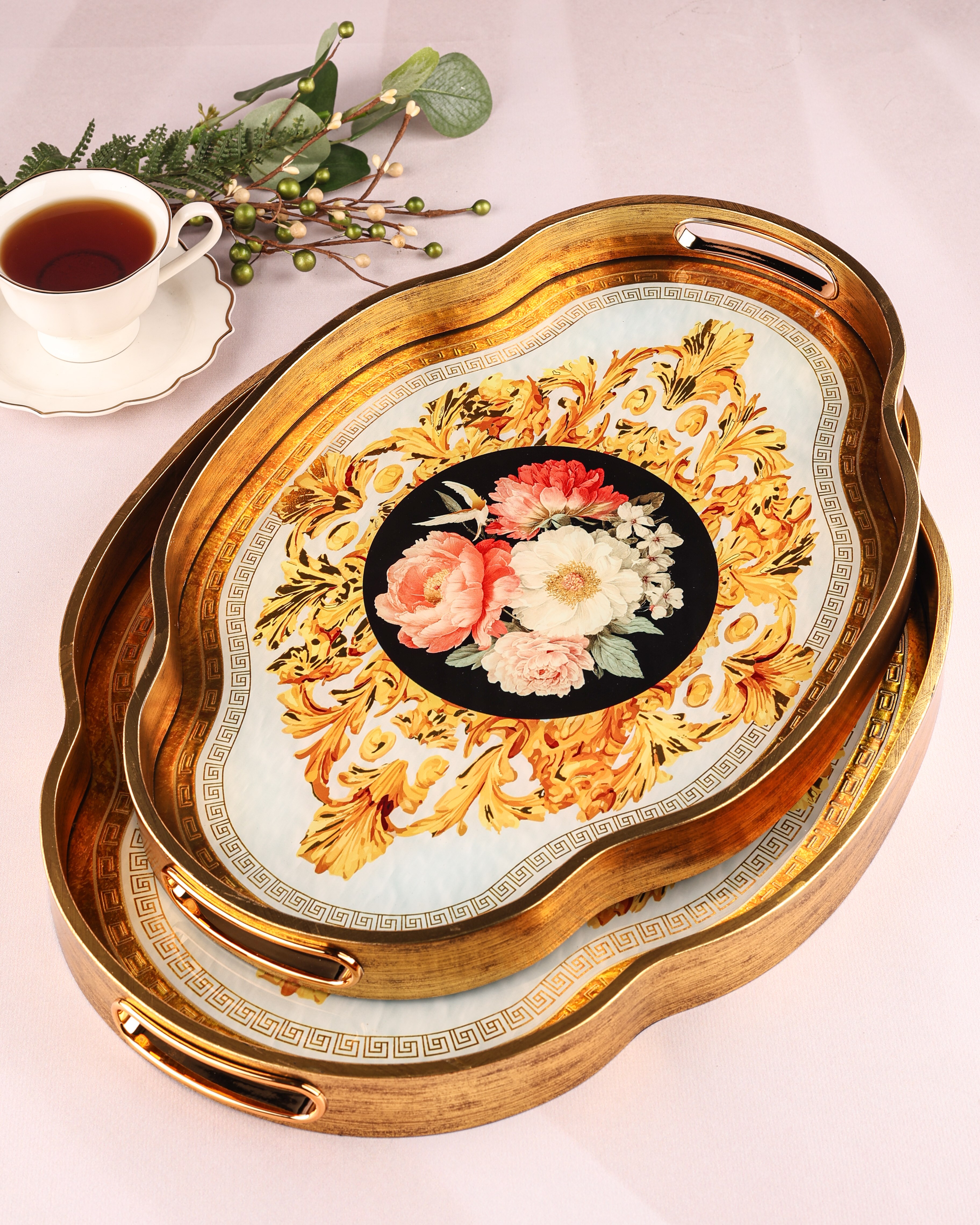 ROYAL CHARME-LOREN 2'Lİ DEKORATİF TEPSİ