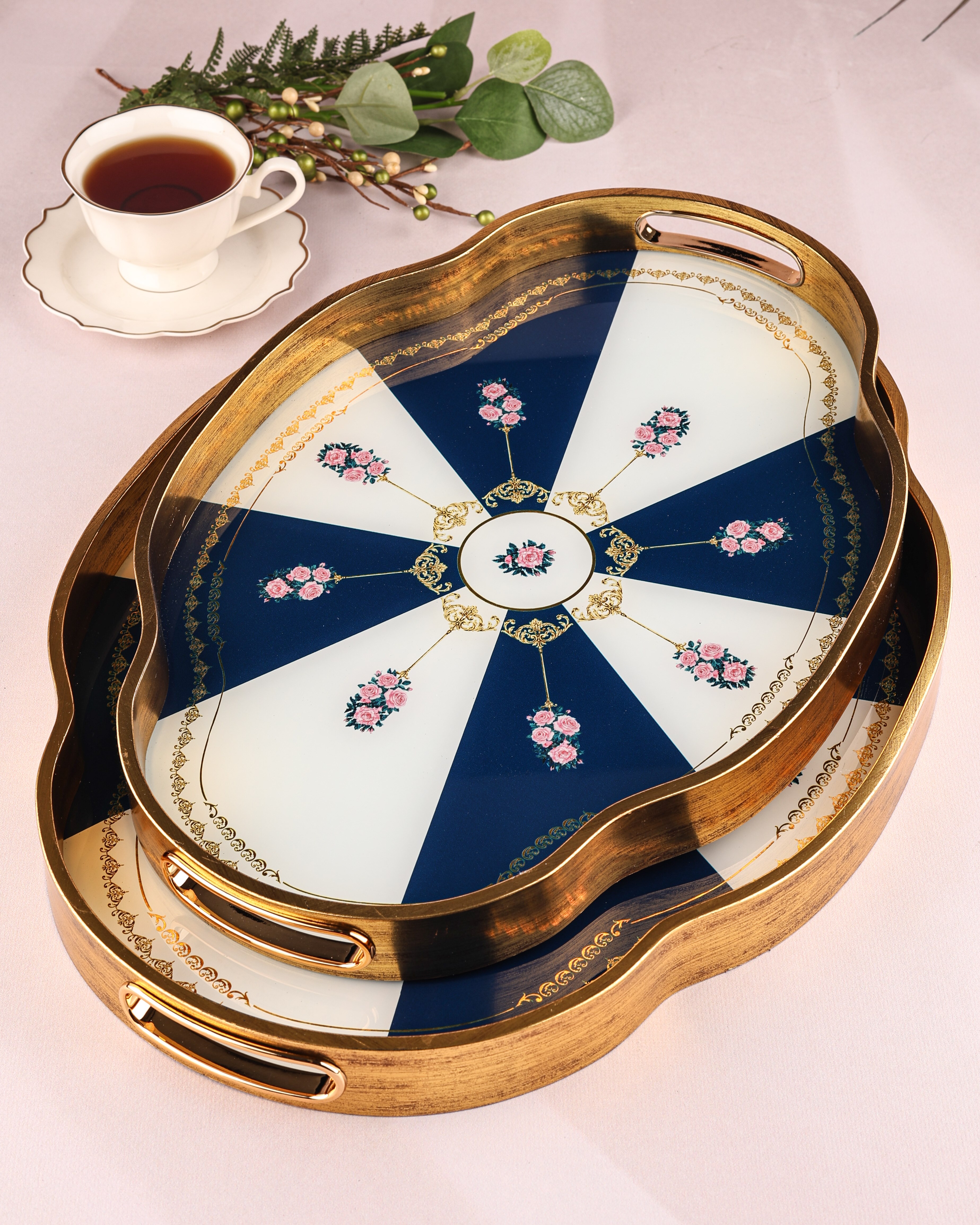 ROYAL CHARME-LOREN 2'Lİ DEKORATİF TEPSİ