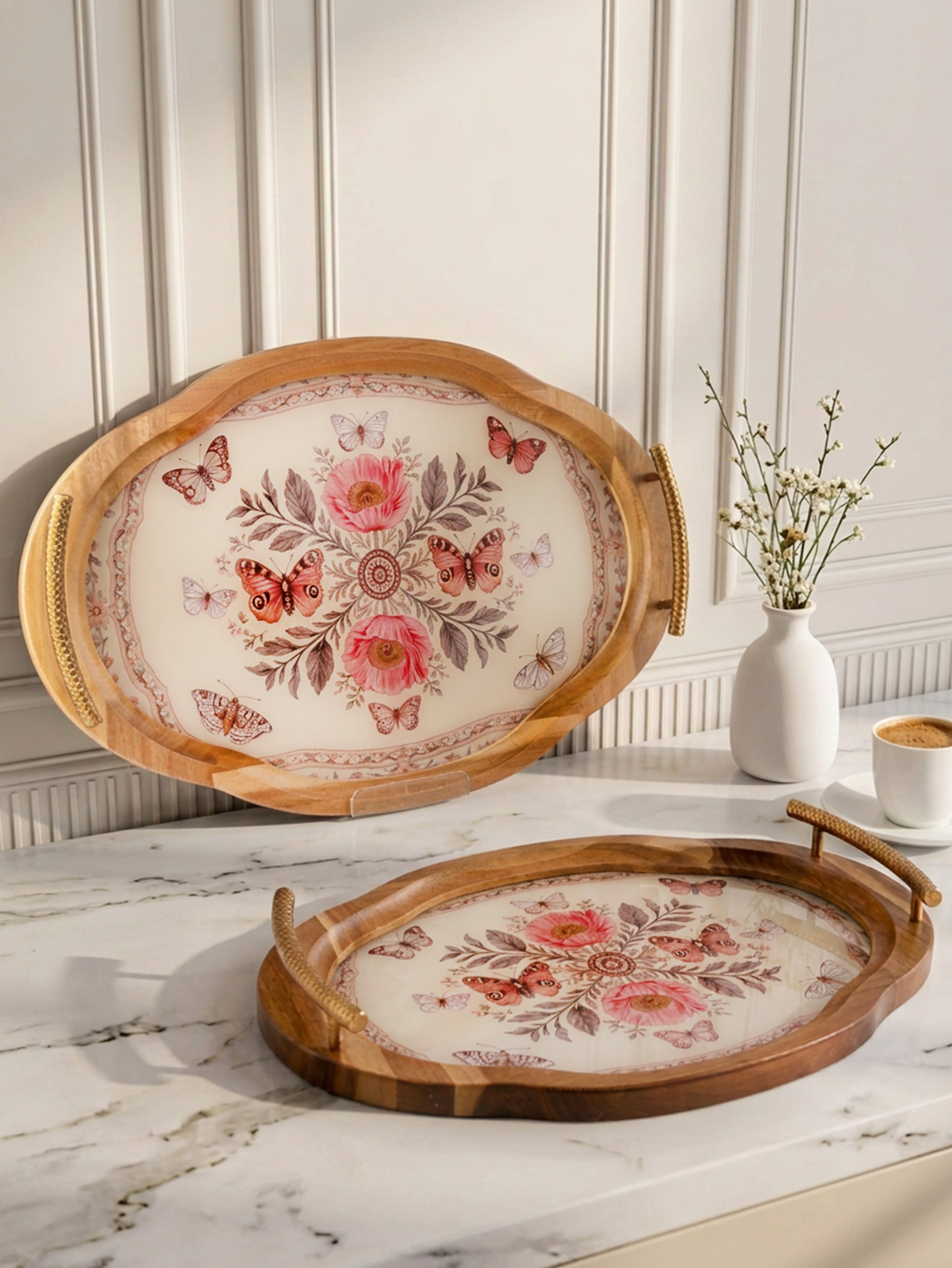 ROYAL CHARME-MILENA 2'Lİ DEKORATİF TEPSİ