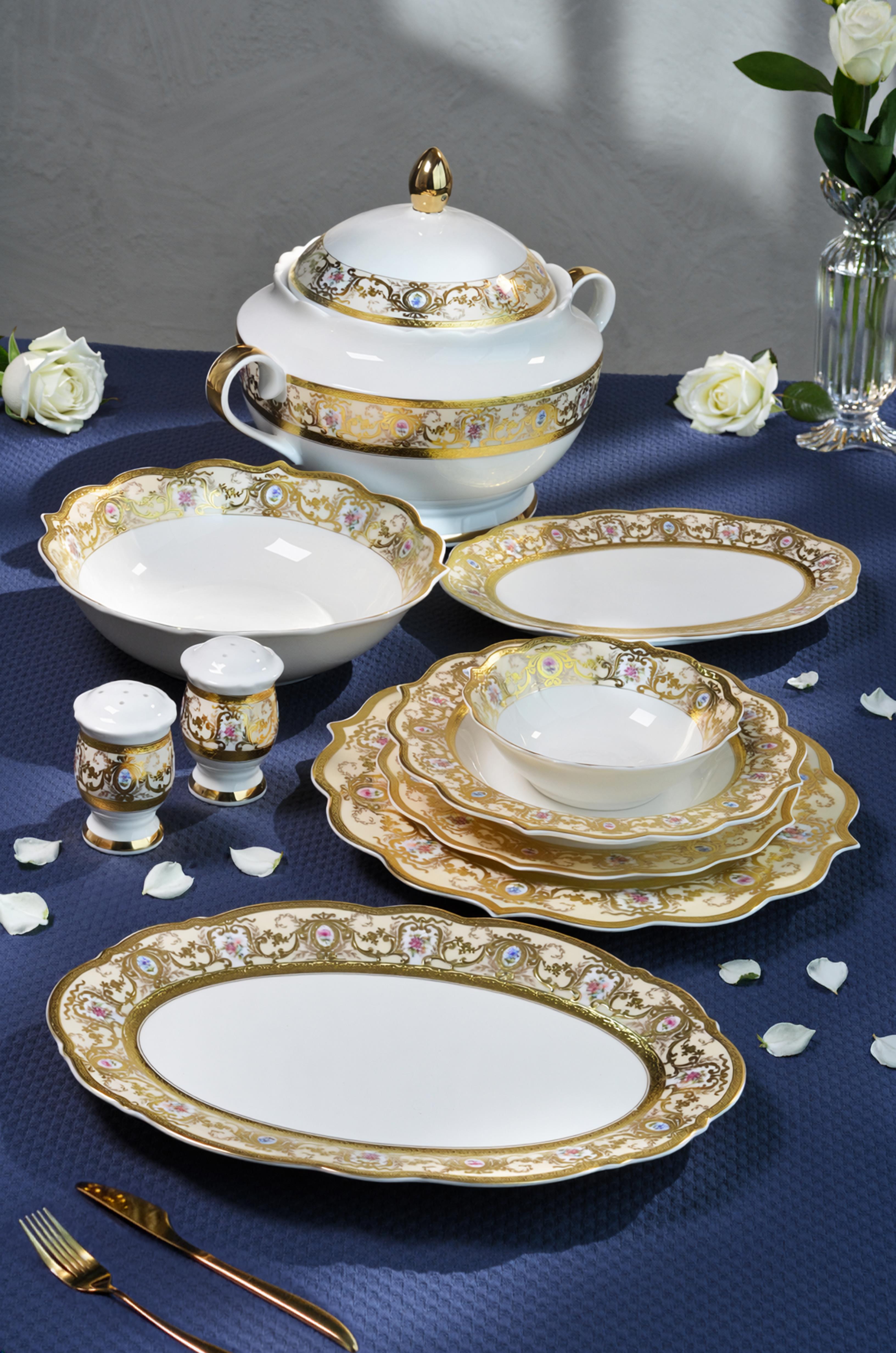 ROYAL CHARME-RENAISSANCE 60 PARÇA 24 K ALTIN YEMEK TAKIMI