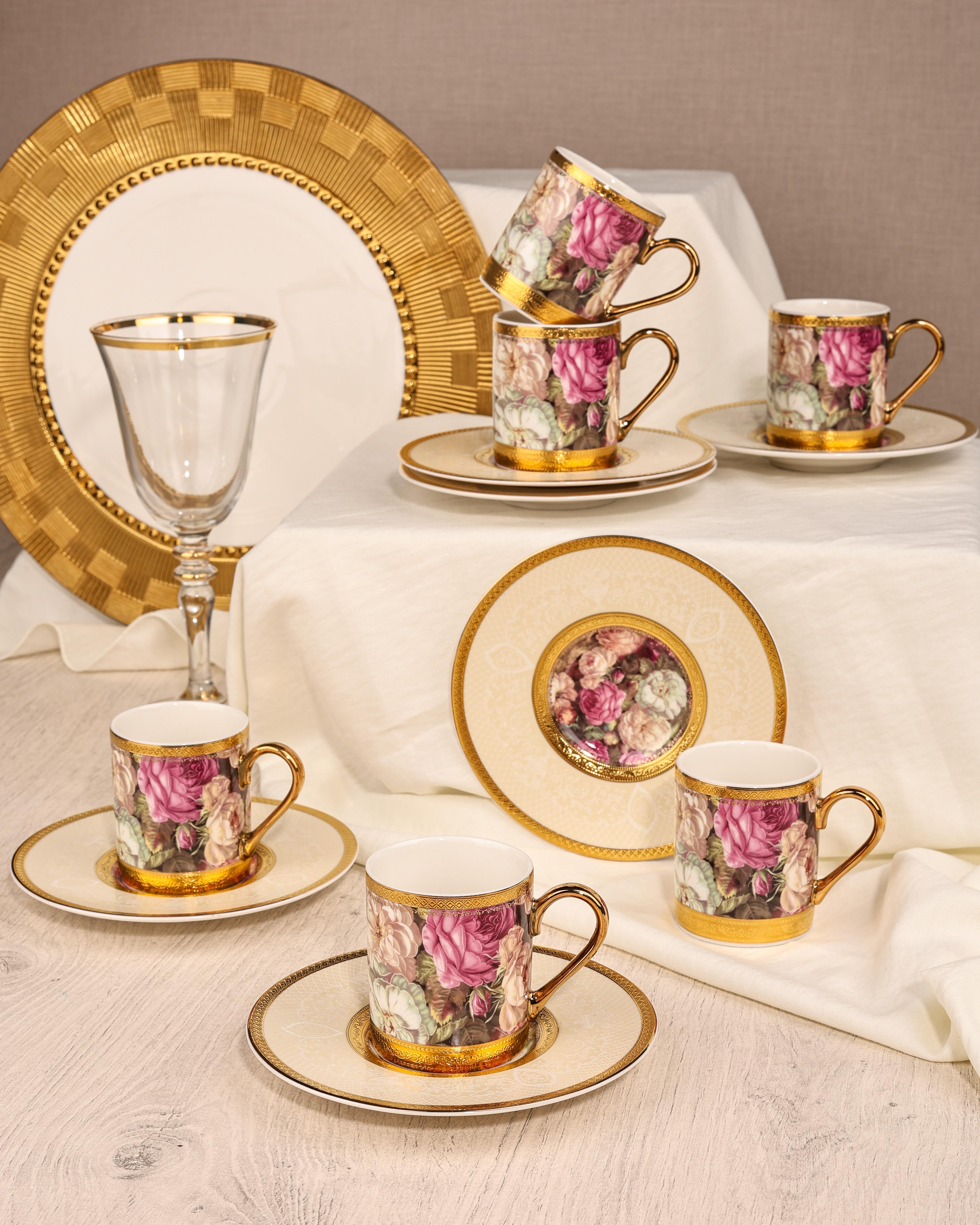 ROYAL CHARME-ROSALIA 24 K.ALTIN KAHVE FİNCANI