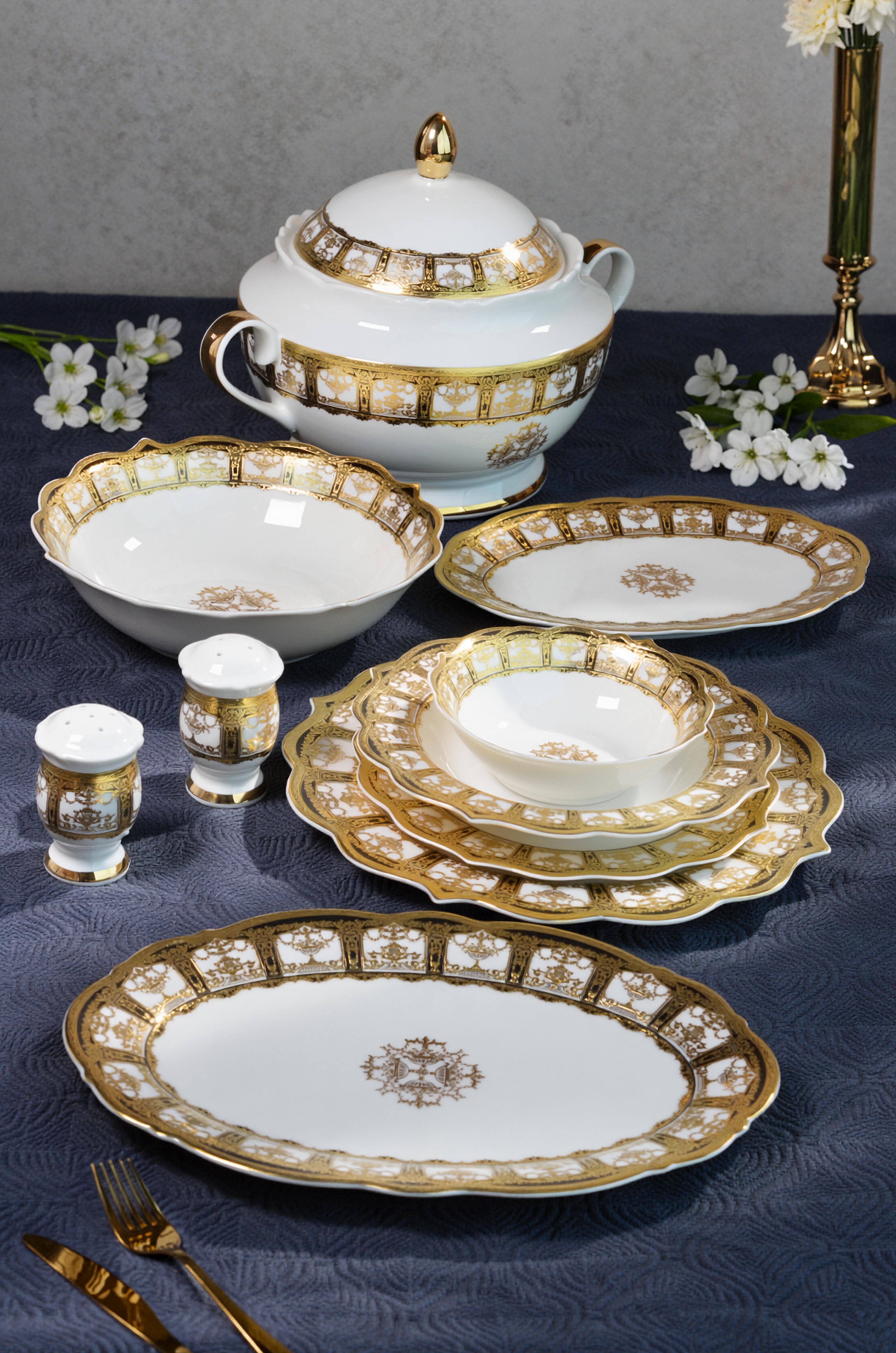 ROYAL CHARME-WINDSOR 60 PARÇA 24 K ALTIN YEMEK TAKIMI