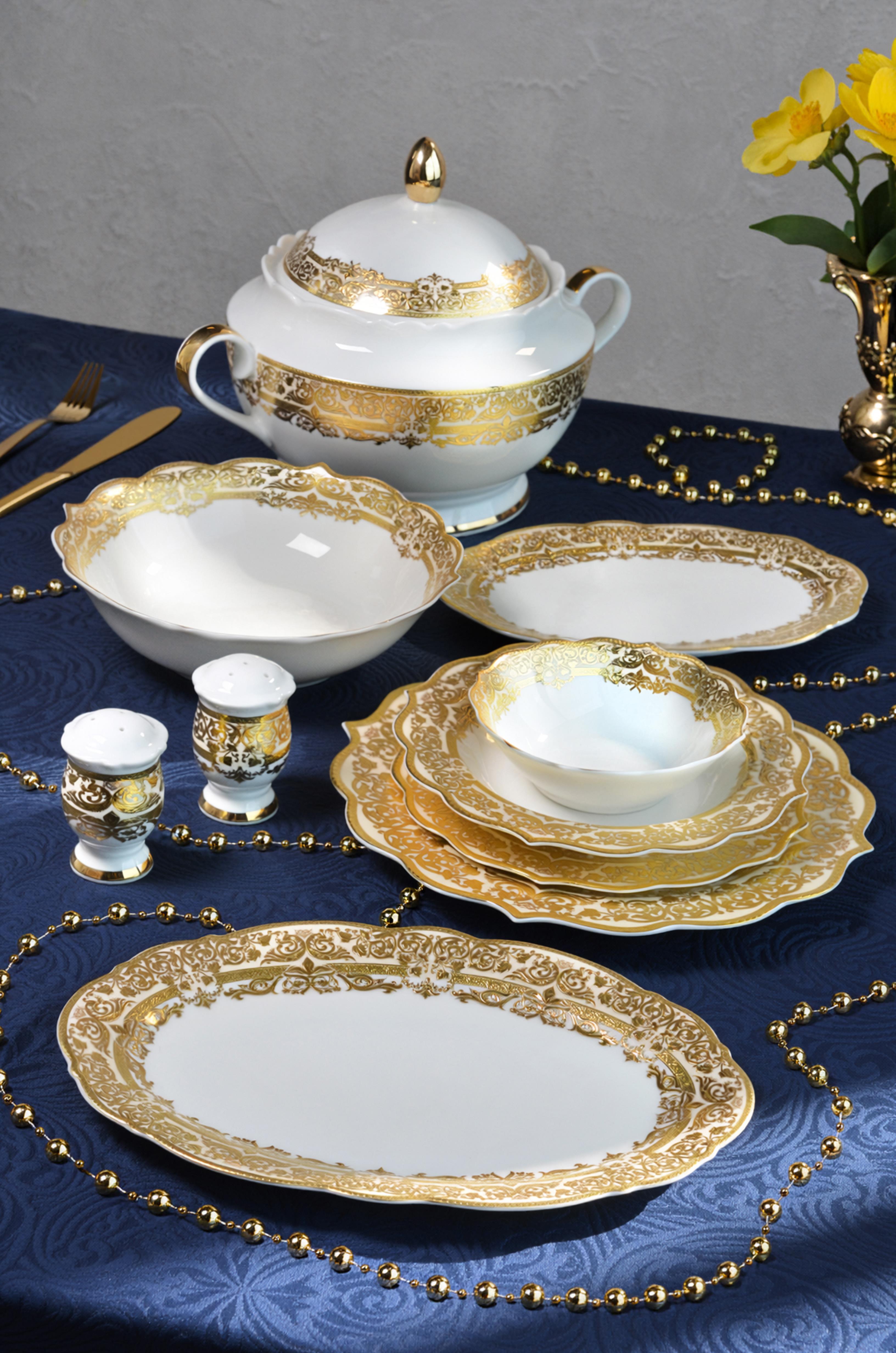 ROYAL CHARME-WORCESTER 60 PARÇA 24 K ALTIN YEMEK TAKIMI