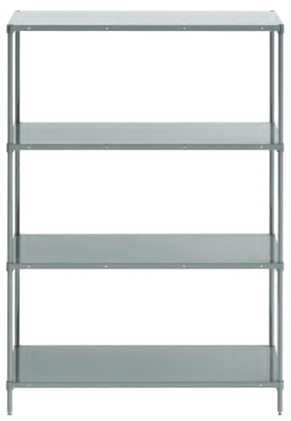 36x107x183 4 Katlı İstif Raf 201 Düz Paslanmaz