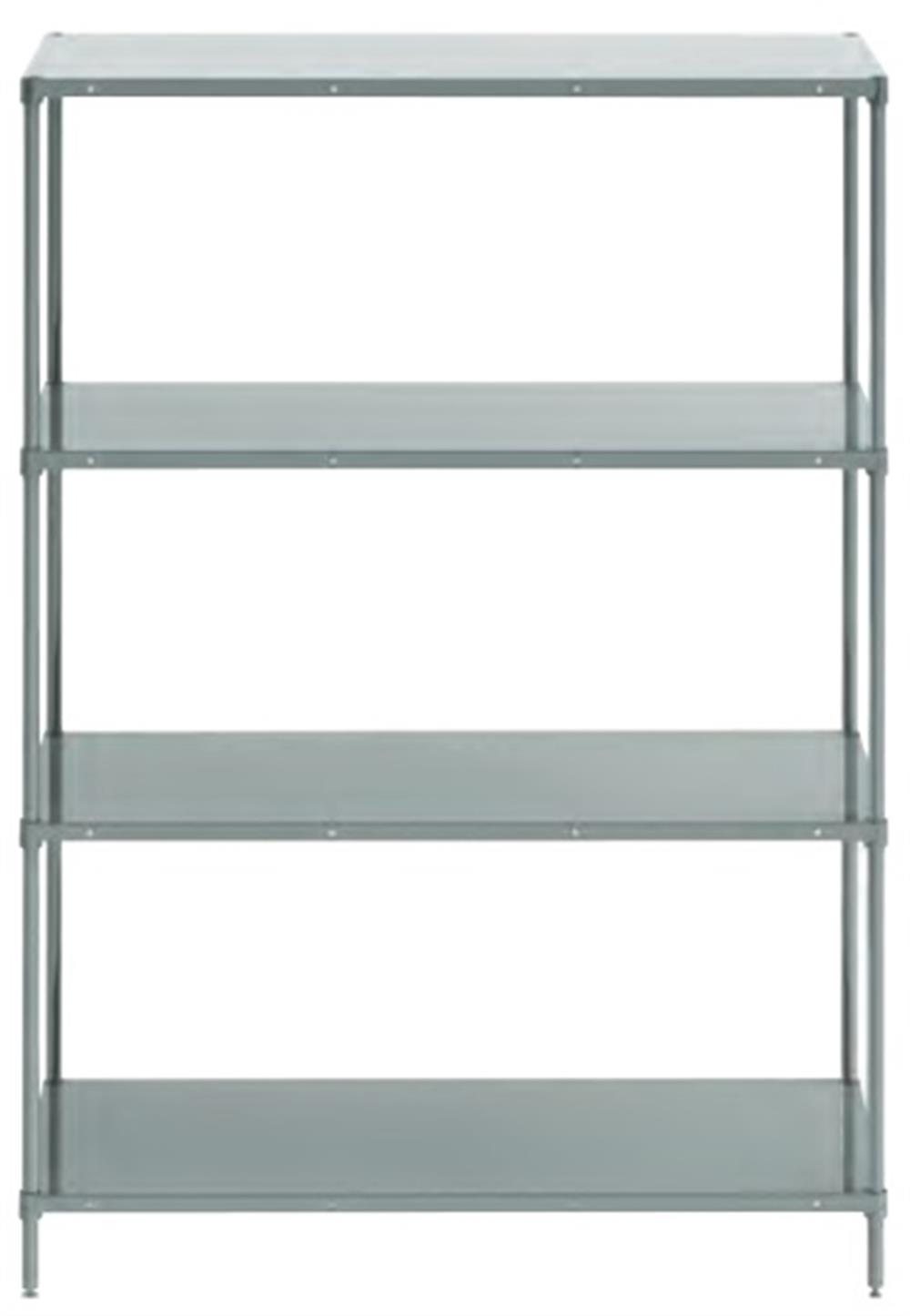 53x107x183 4 Katlı İstif Raf Boyalı Düz