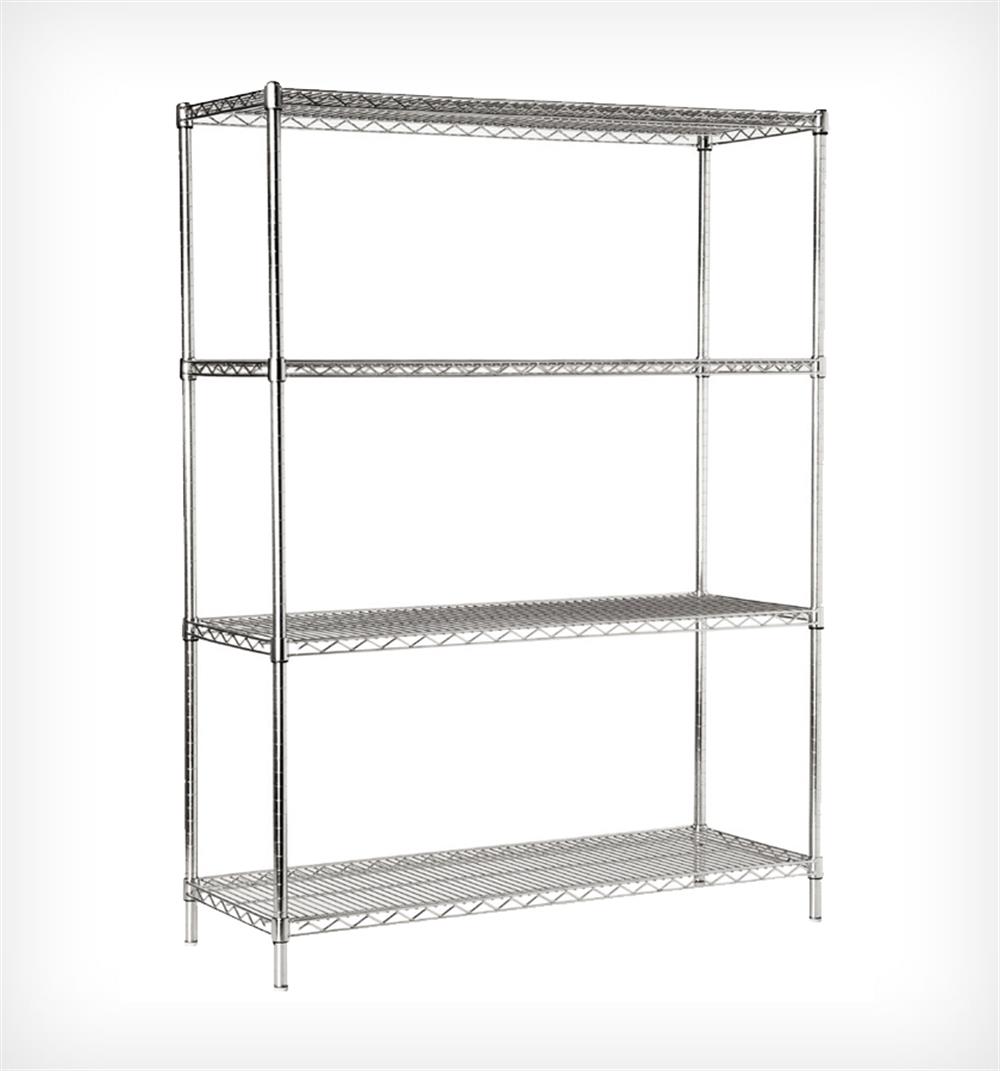 53x183x183 4 Katlı İstif Raf 201 Light Paslanmaz