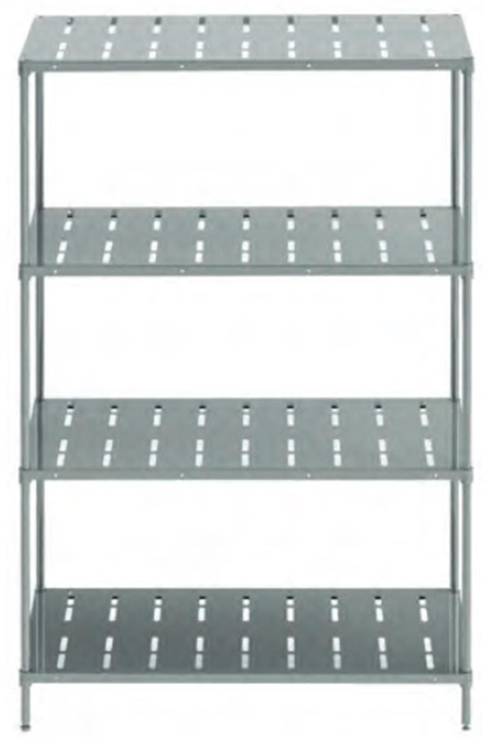 61x183x183 4 Katlı İstif Raf Boyalı Delikli