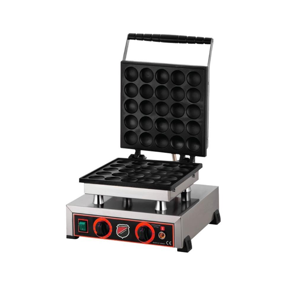 Işıkgaz Tekli Yuvarlak Kapaklı Waffle Makinesi 42 x 36 x 30