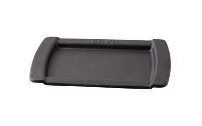 Lava Döküm   Dikdörtgen Servis Tabağı. Siyah Renk. Ölçü 17x25cm.