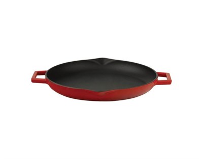 Lava Döküm  Yuvarlak Kızartma Tavası, Metal Kulplu. Çap26cm.