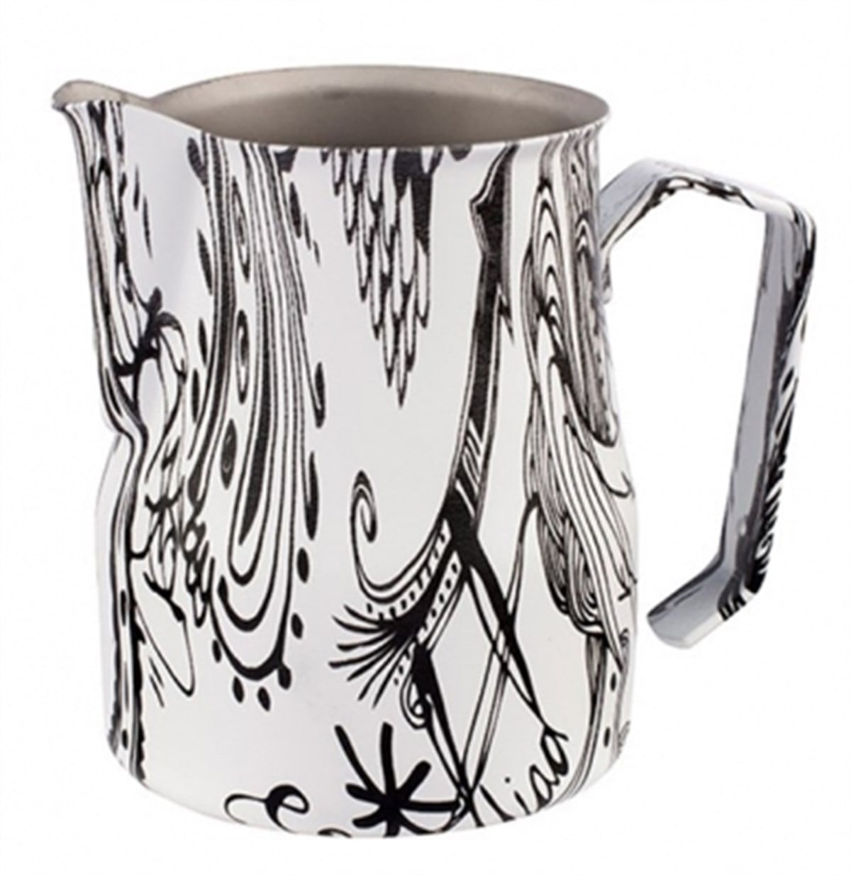 MOTTA BARİSTA SÜT POTU SİYAH/BEYAZ ÖZEL DESEN PITCHER 50 cl