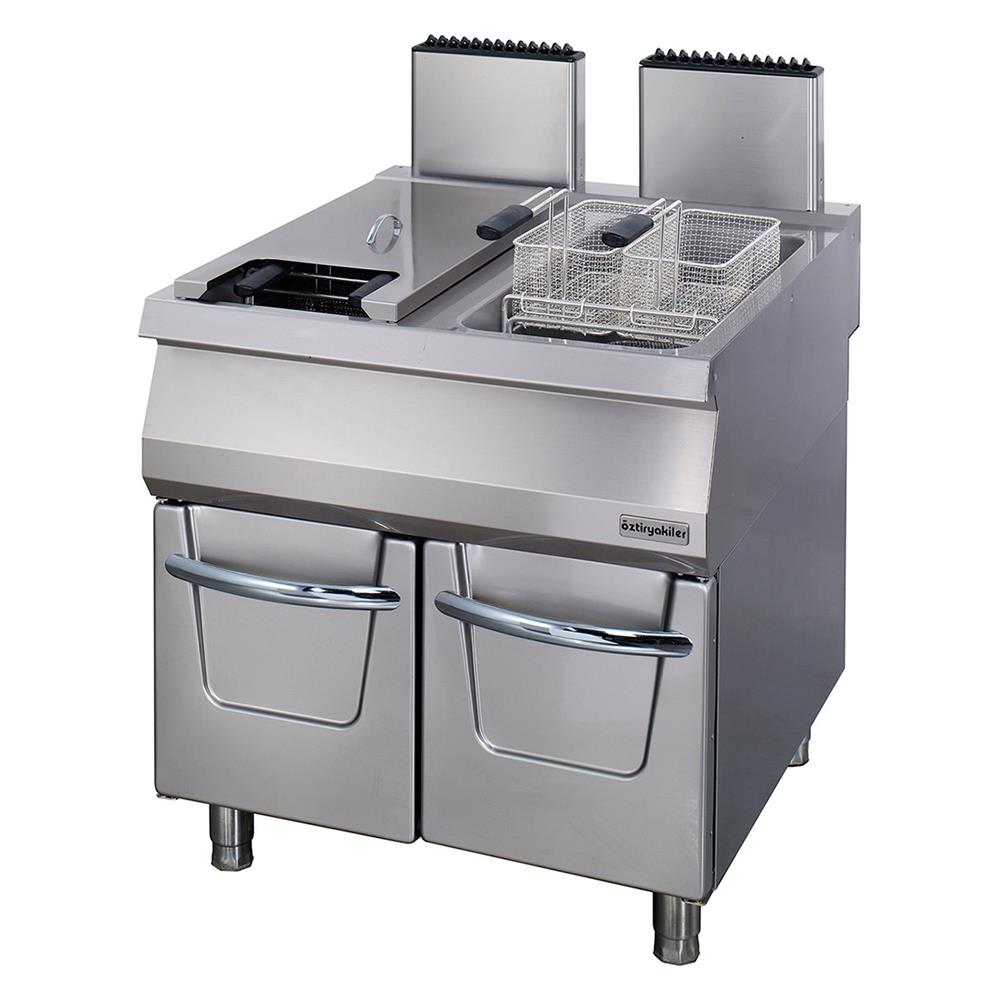 ÖZTİRYAKİLER FRİTÖZ MONO BLOK GAZLI 22+22L 80*90*85