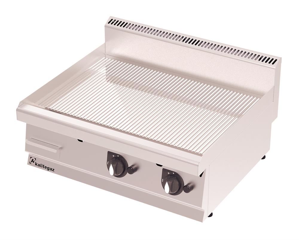 Pleyt Izgara, Gazlı, Oluklu, Krom Kaplı, T 900 x 700 x 290 mm