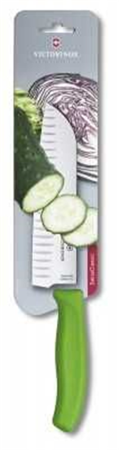 Victorinox Santoku Bıçak 17 cm FıbroxYeşil Blister Vt 6 8526 17L4B