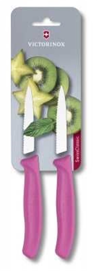 Victorinox Soyma Bıçağı 8 cm Test Sc Pembe 2 li Blister Vt 6 7636 L115B