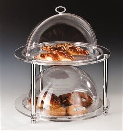 Zicco 2 Katlı Komple Pc Rolltop Kapaklı Teşhir Standı R 495 H 54 cm