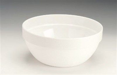 Zicco 26 cm Polycarbonat Yuvarlak Kase Şeffaf Siyah Beyaz