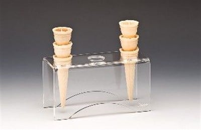 Zicco 3 lü Dondurma Servis Standı Şeffaf 205*85*H 10 cm