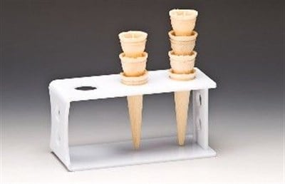 Zicco 3 lü Dondurma Servis Standı U Model Beyaz 19*8*H 105 cm