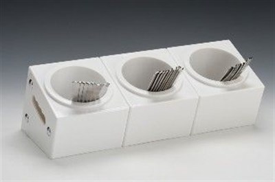 Zicco 3 Pc Gözlü Akrilik Standlı Çatal Kaşık Standı 48*18*H 18 cm