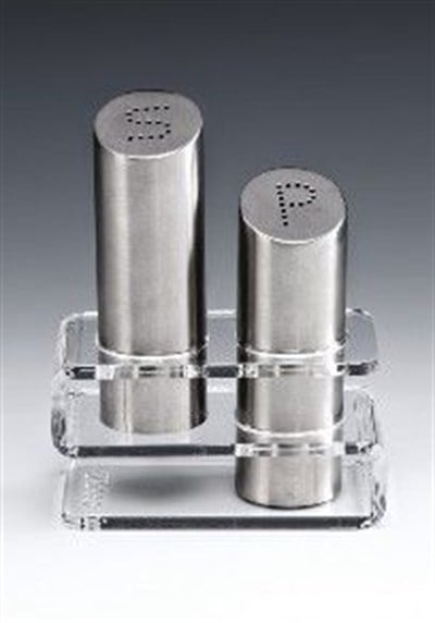 Zicco Akrilik Standlı Tuzluk Biberlik Tk H 15 cm