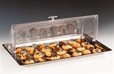 Zicco Çelik Altlı Polycarbonat Rolltop Kapaklı Muhafaza Kabı Kapak Gn 1 1 56*36*H18 cm