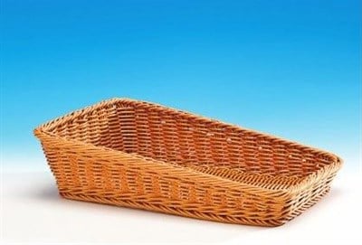 Zicco Eğimli Dikdörtgen Plastik Sepet Koyu 30*45 cm H 12 H 5 cm
