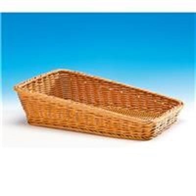 Zicco Eğimli Dikdörtgen Plastik Sepet Koyu 30*45 cm H 9 H 5 cm