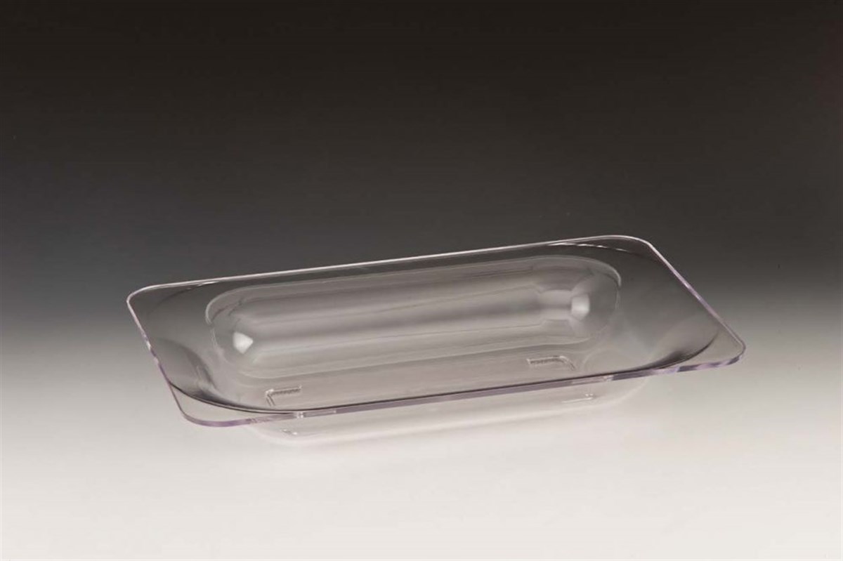 Zicco Polycarbonat Dikdörtgen Model Teşhir Tabak Şef Siy Bey 40*26*65 cm