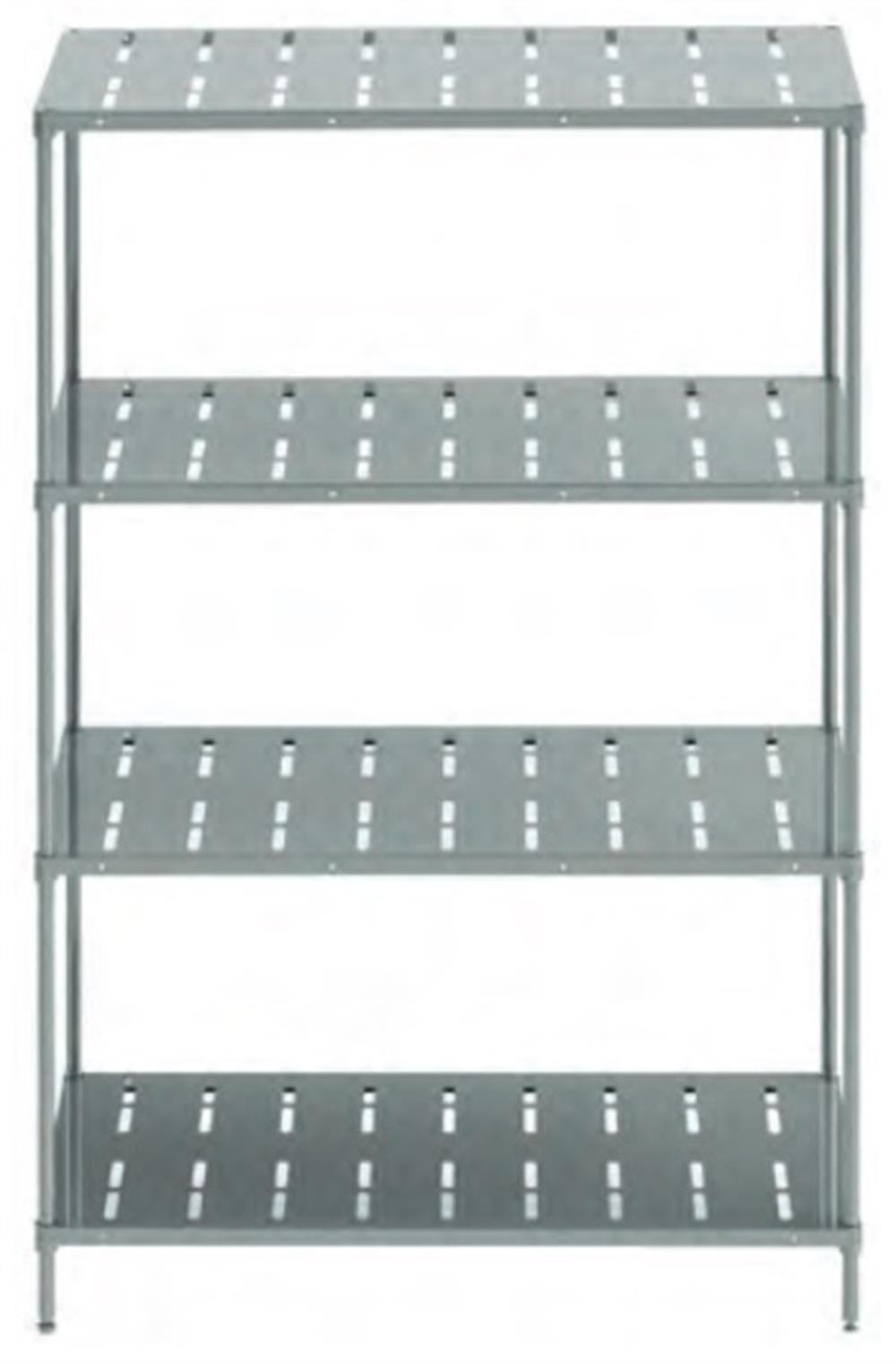 46x183x183 4 Katlı İstif Raf 304 Delikli