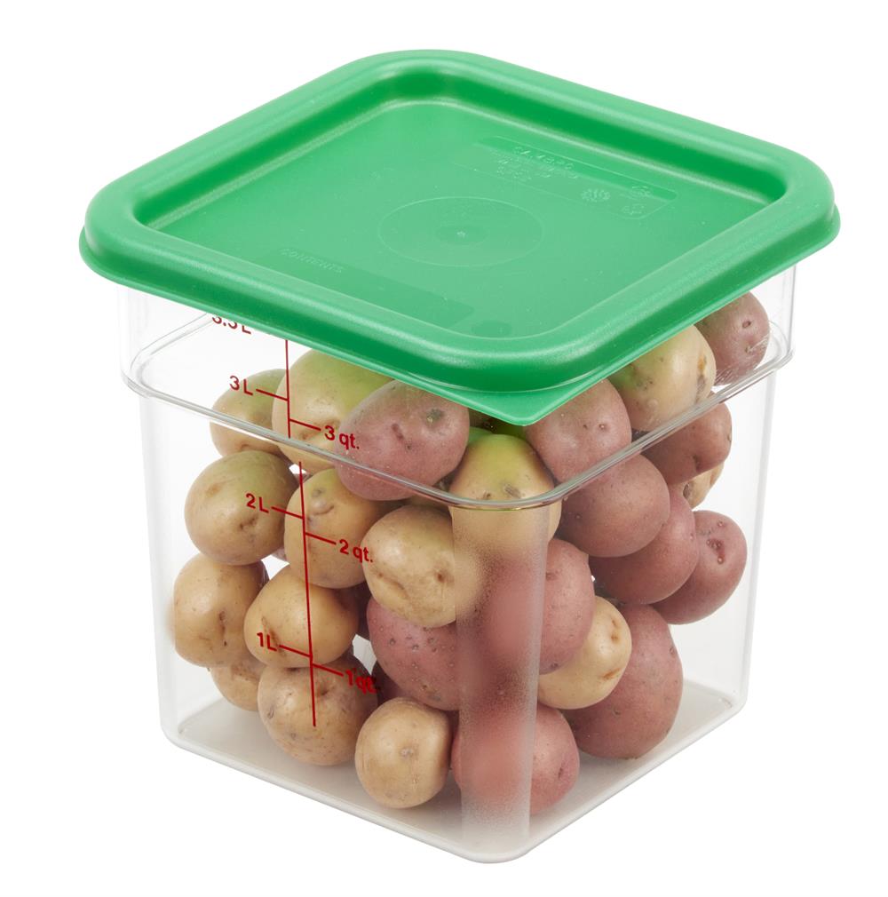 CAMBRO KARE 3,8Lt. POLİKARBON SAKLAMA KABI TAKIMI