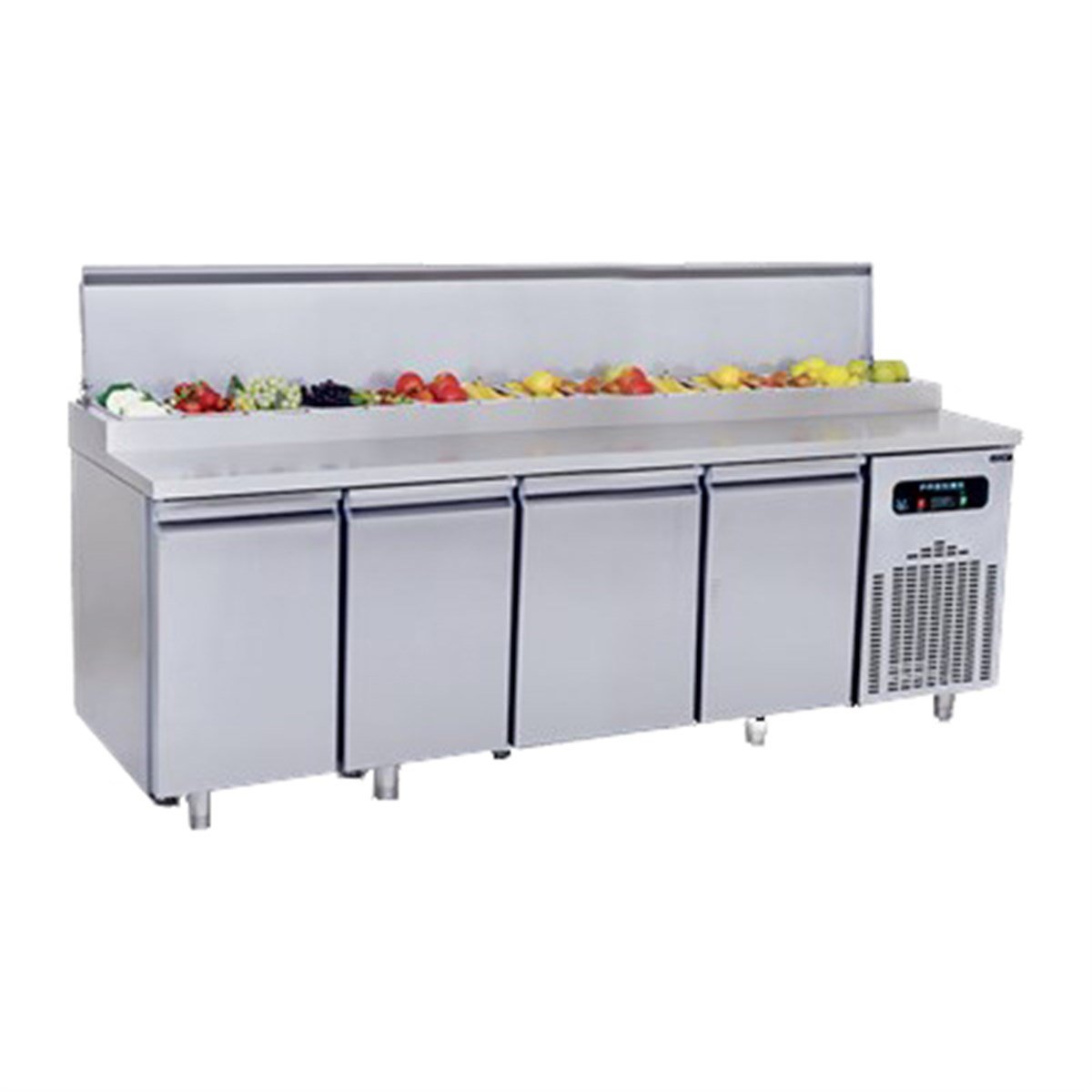 Frenox Salata Pizza Hazırlık Makeup Tezgaha Monte 233*70*97 cm 2 ve 8 C
