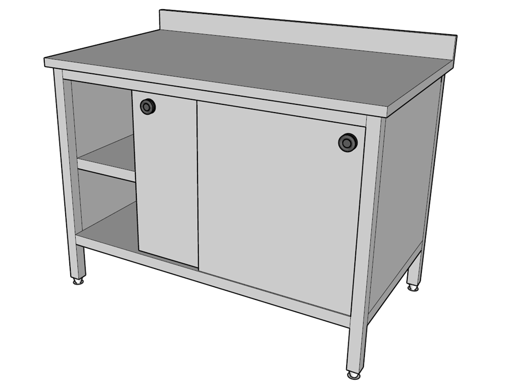 Halsan Dolaplı Çalışma Tezgahı 120x60x85