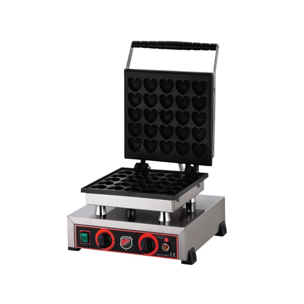 Işıkgaz Tekli Kalpli Kapaklı Waffle Makinesi  42 x 36 x 30