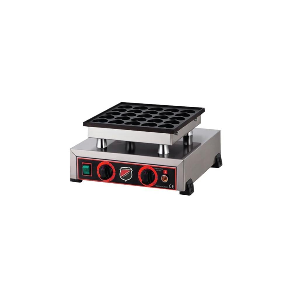 Işıkgaz Tekli Yuvarlak Kapaksız Waffle Makinesi 40 x 36 x 30
