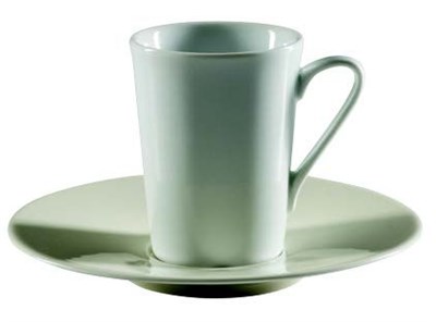 Jumbo Vals Kahve Fincan Tabak 14 cm 12 Adet