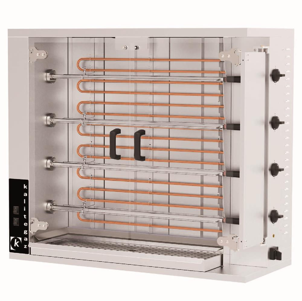 Kalitegaz 4 Şiş Piliç Çevirme Makinesi, Elektrikli, 1150x550x980 mm